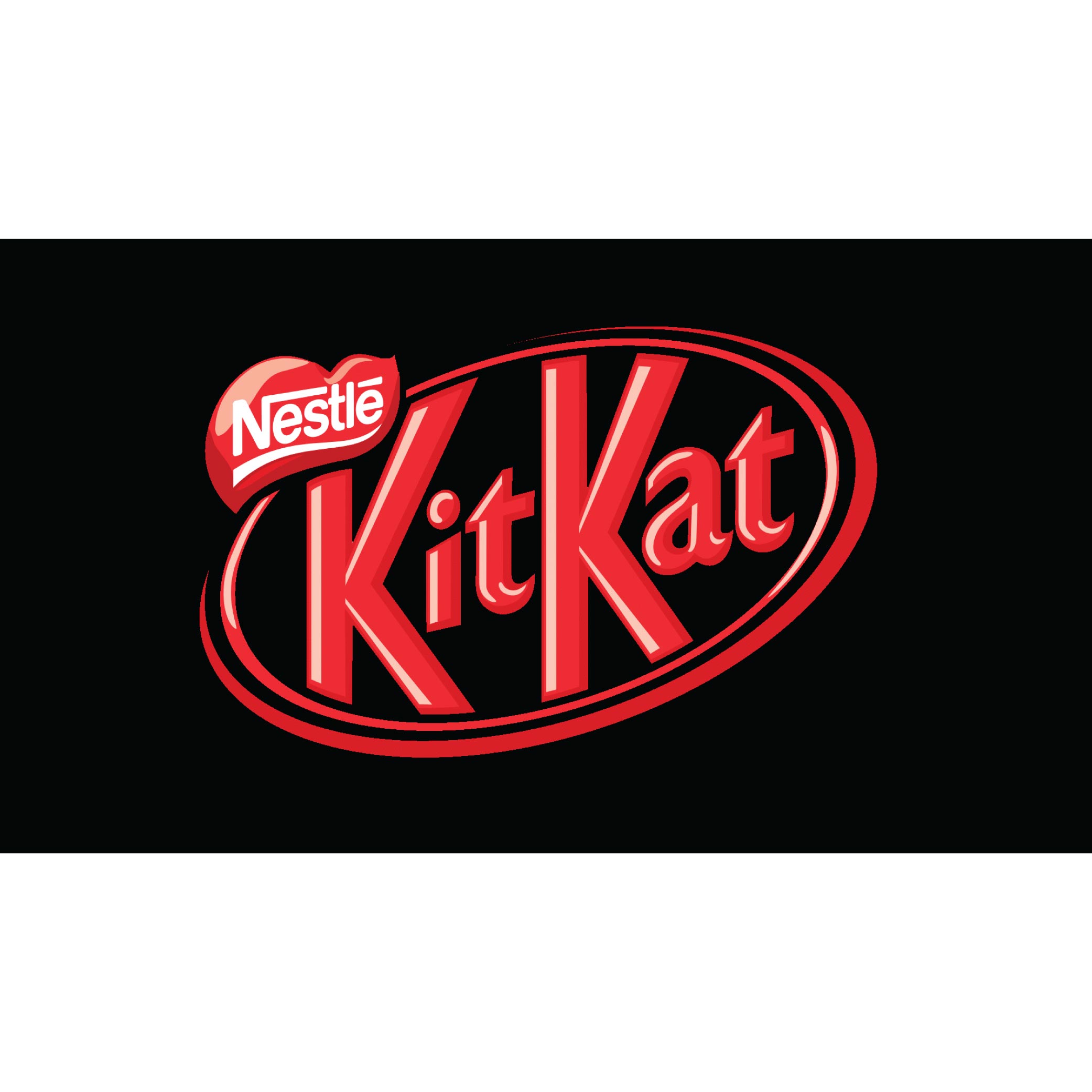 Personalized Kit Kat Black-Background Logo Iron On Heat Transfer Stickers For T Shirt/Jerseys